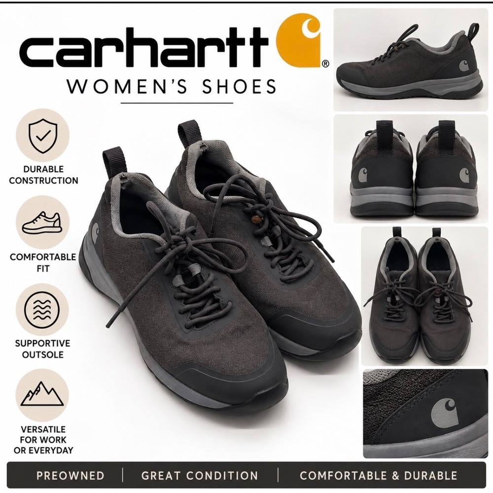 Carhartt Force Nano Composite Toe Work Shoes Gray Womens 7.5